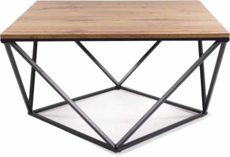 Kasvo SILVA (SIlLVER A) konferenční stolek dub artisan / černá kostra